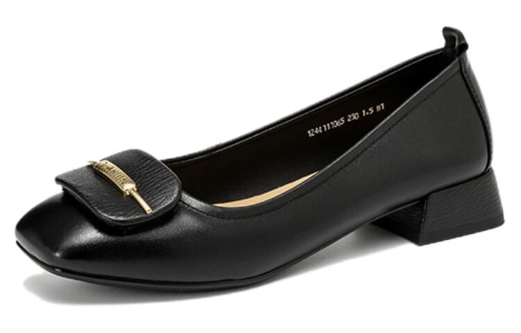 Туфли женские повседневные Women's Casual Shoes Women's Black Aokang