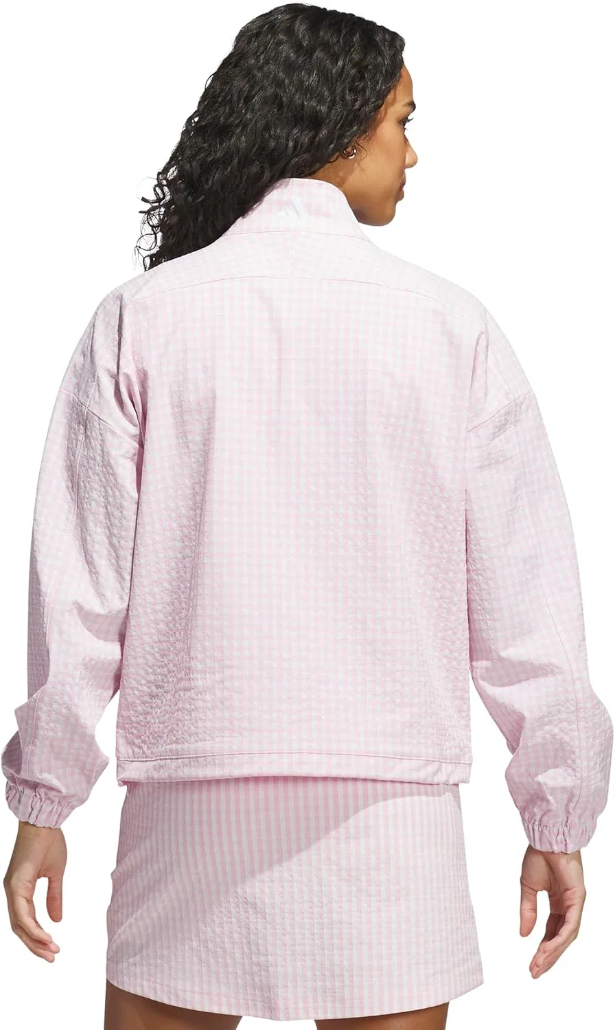 Куртка женская adidas Ultimate365 Gingham, Clear Pink/White — фото 4