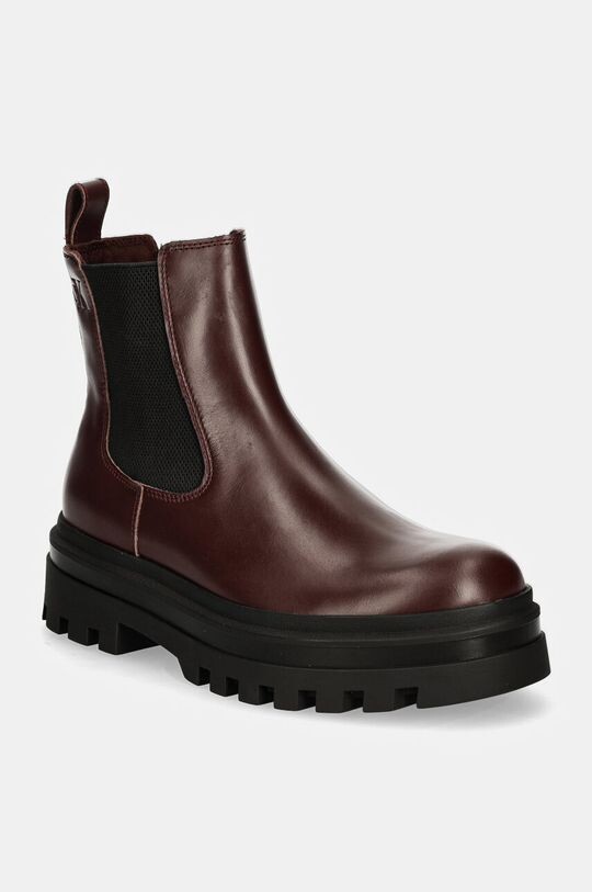 

Кожаные ботильоны LUGGED CHELSEA BOOT LTH Calvin Klein Jeans, бордовый