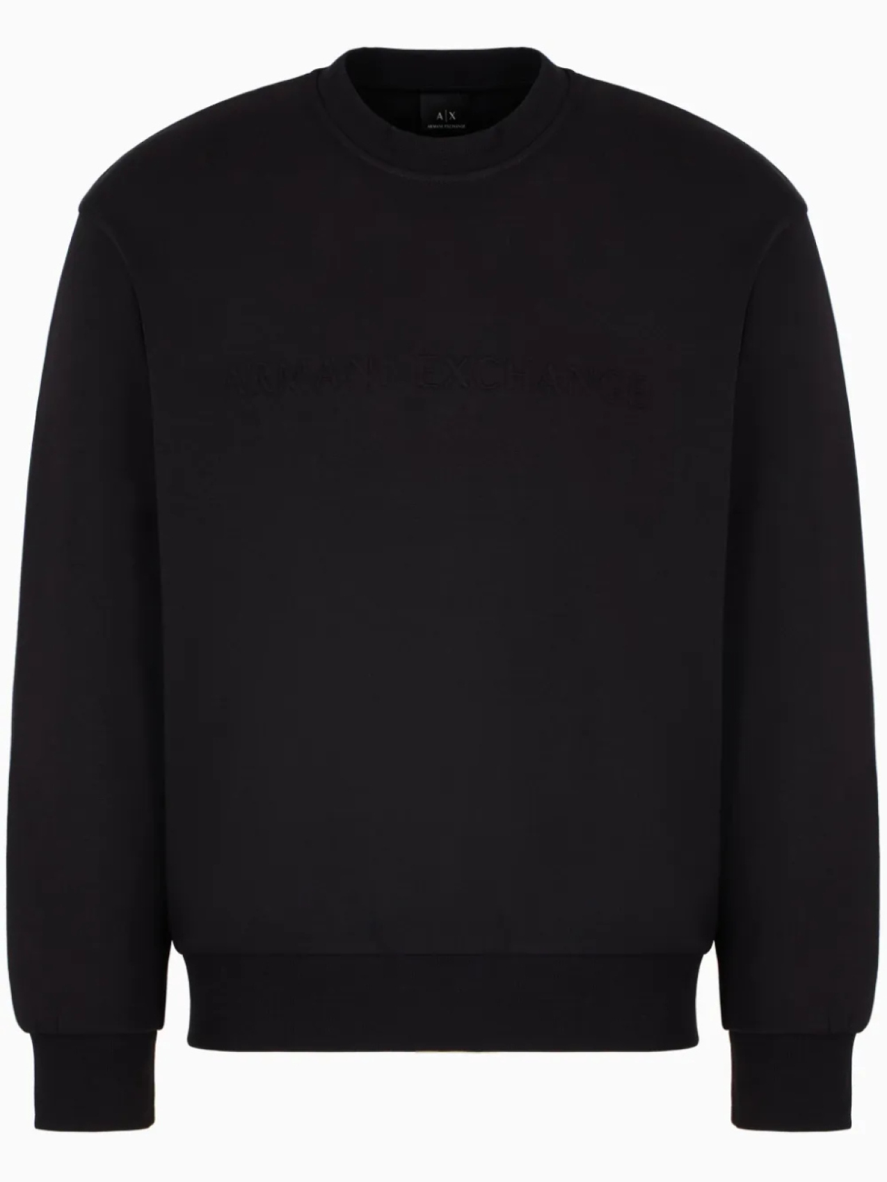 

Armani Exchange толстовка с тисненым логотипом, черный