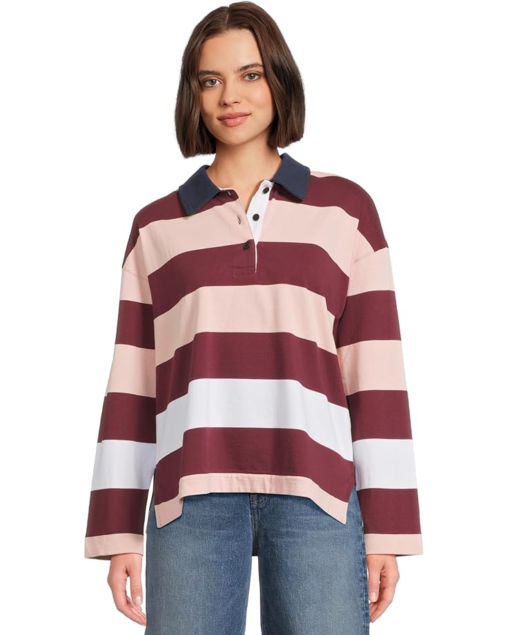 

Поло Madewell Hannah Rugby Polo, цвет Cabernet