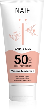 

Защитный солнцезащитный крем для младенцев и детей Naif Baby & Kids Mineral Sunscreen SPF 50, SPF 50 175 ml