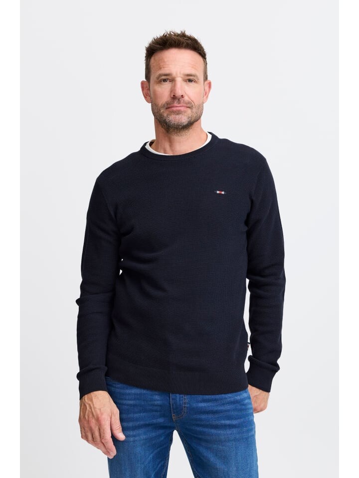 

Пуловер FQ1924 Strickpullover FQKYLE 21900699 modischer Langarmpullover, темно-синий
