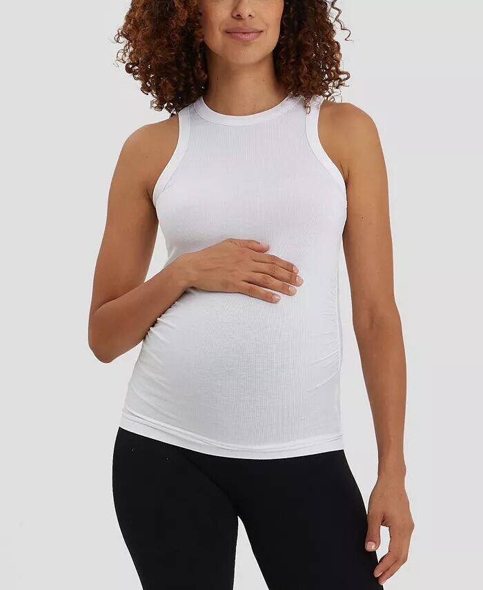 

Женский топ для беременных The Tank Racerback NOM Maternity, белый