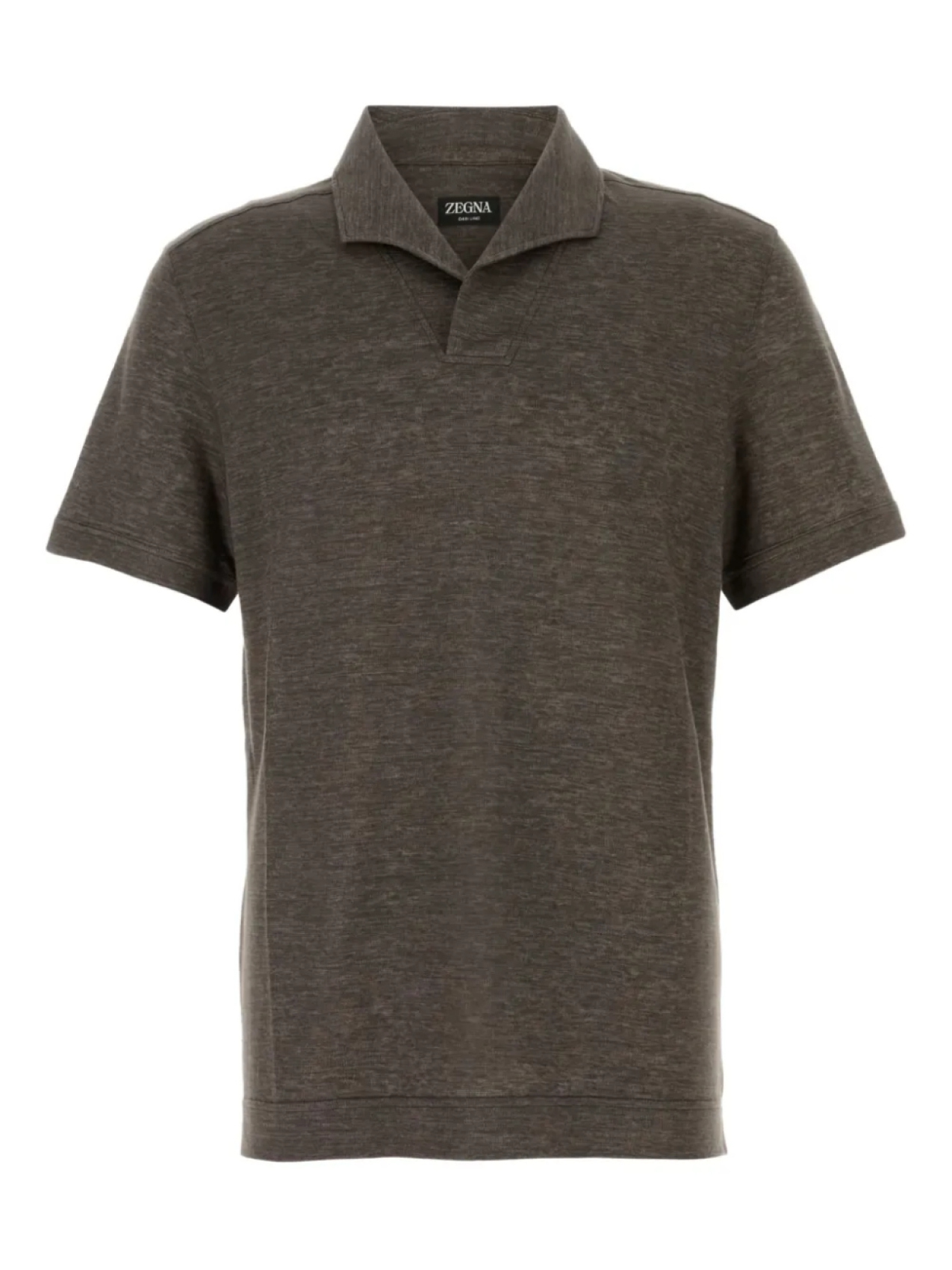 

Футболка из льна Zegna, коричневый