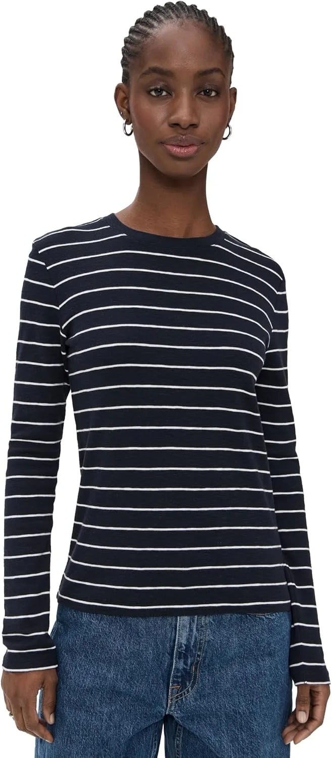 

Vince Женская футболка с длинным рукавом в полоску