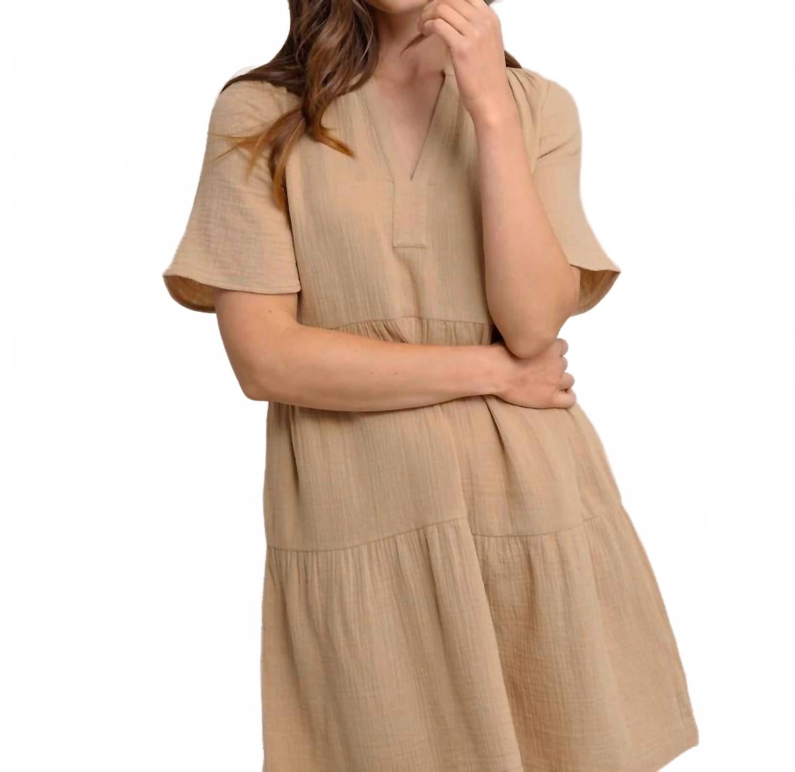 

Харпер платье с коротким рукавом в цвете травертин SOUTHERN TIDE, Travertine