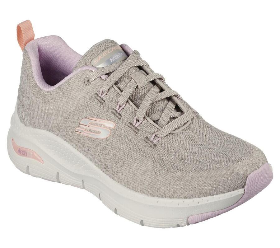 Женские кроссовки Skechers Arch Fit бежевого цвета