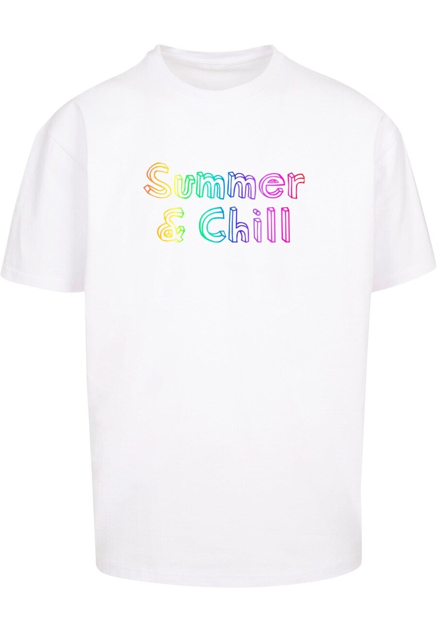 

Футболка Merchcode SUMMER AND CHILL RAINBOW, белый