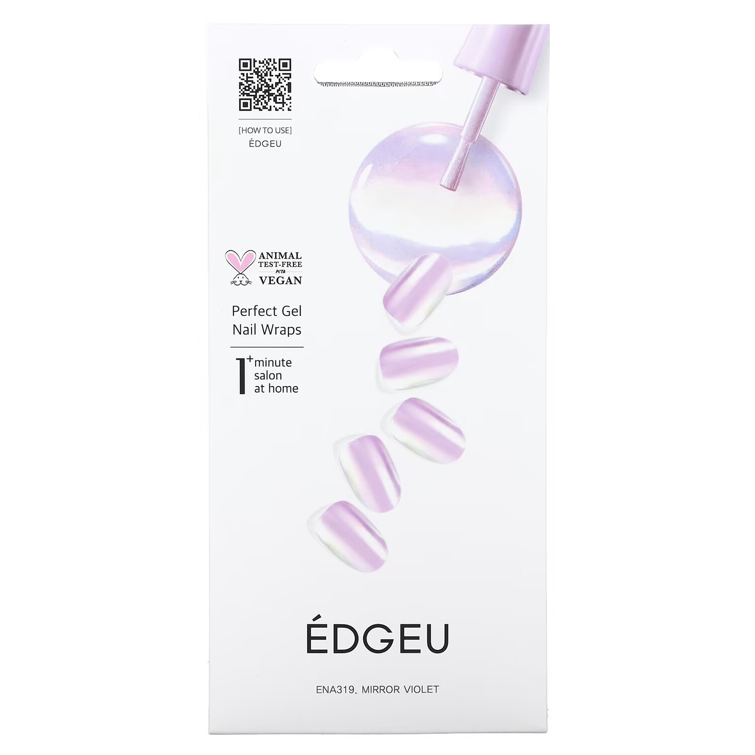 

Гелевые обертывания для ногтей Edgeu Perfect ENA319 Mirror Violet