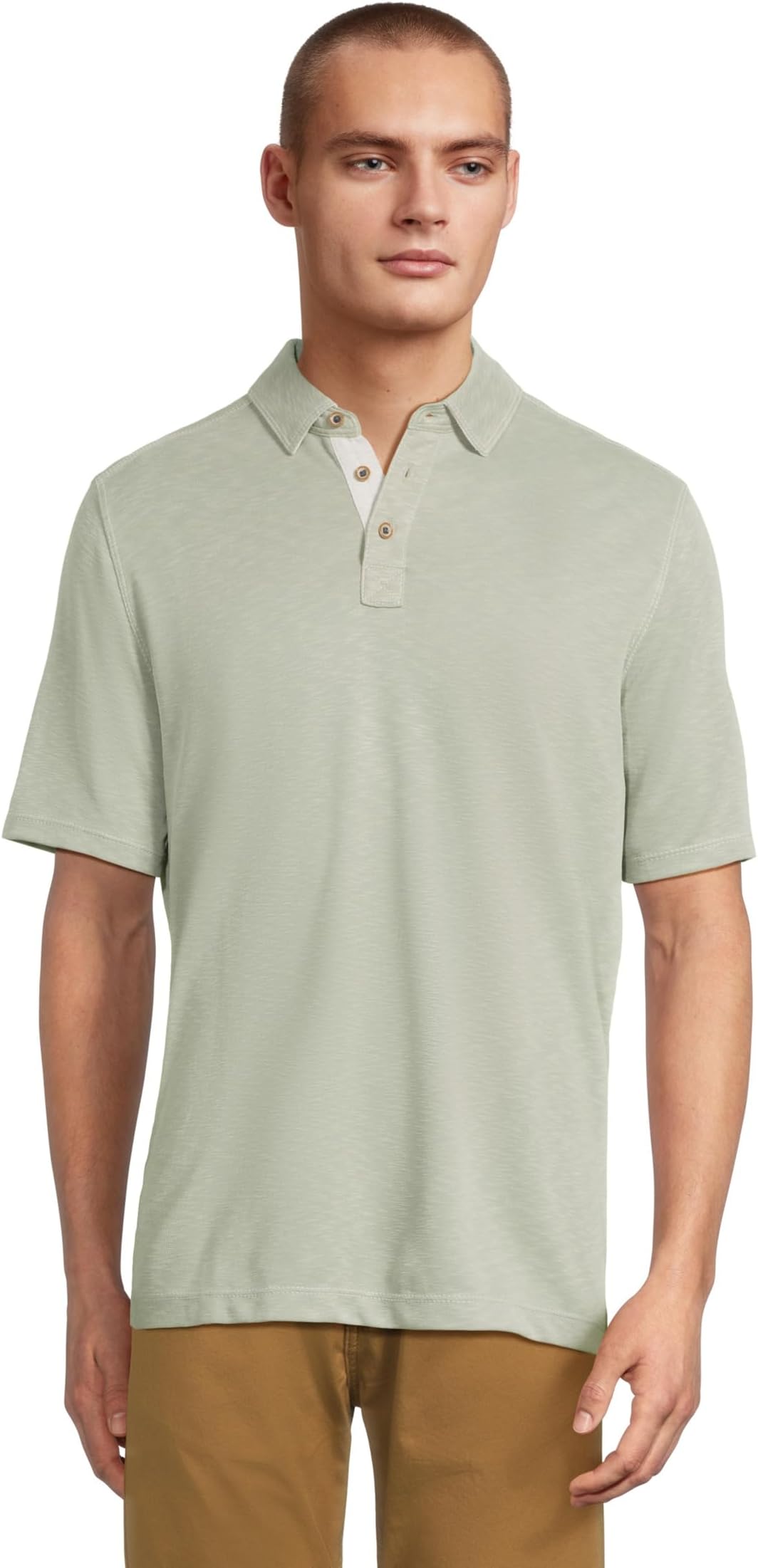 

Поло Johnston & Murphy Vintage Slub Polo, цвет Sage