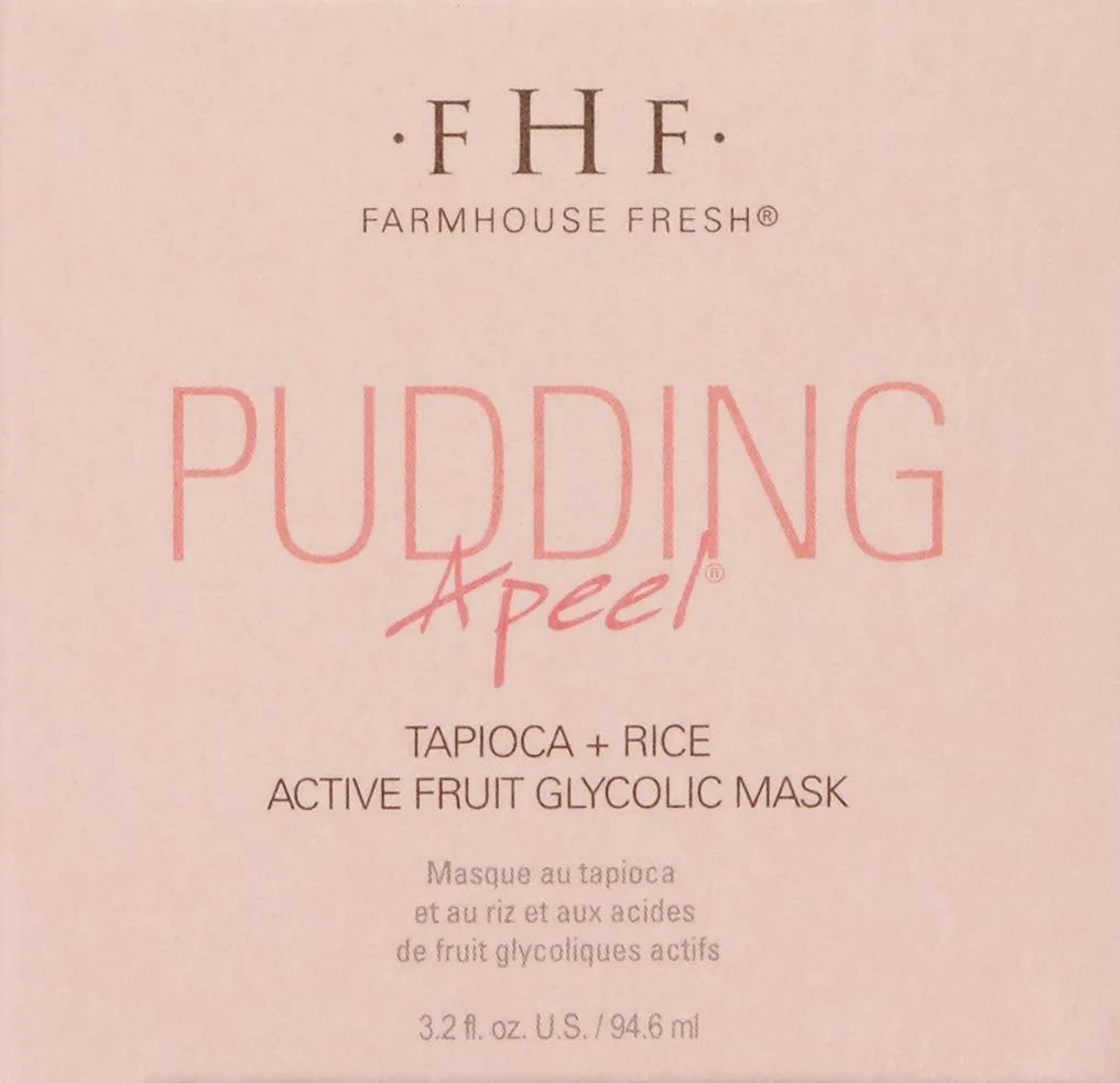 Маска для лица Farmhouse Fresh — Pudding Apeel Tapioca Rice Active Fruit Glycolic Mask, ( .), green, 94.6 мл — фото 2
