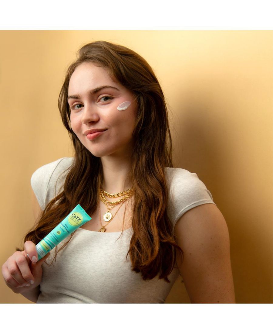Праймер и защита для лица SPF 40, без тонирующего эффекта CoTZ Skincare, цвет turquoise/aqua — фото 2