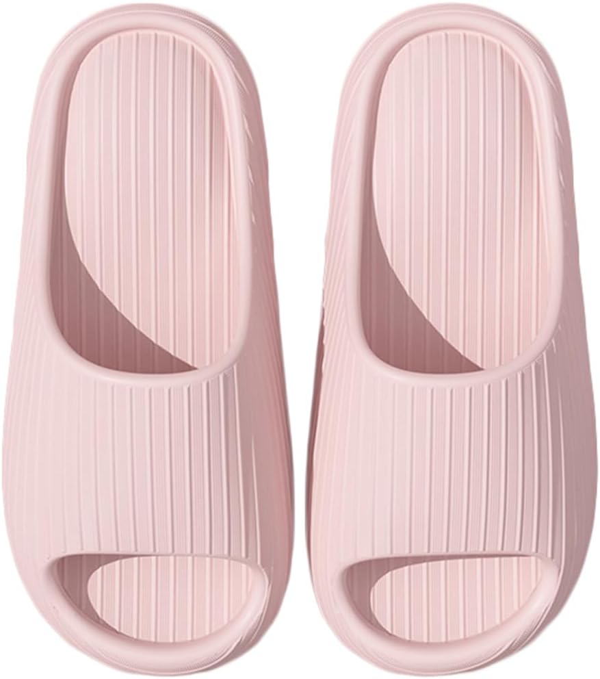 

Домашние тапочки для женщин и мужчин, тапочки для ванной, противоскользящие домашние туфли, шлепанцы для душа, тапочки для бассейна и пляжа Auxdiq, розовый