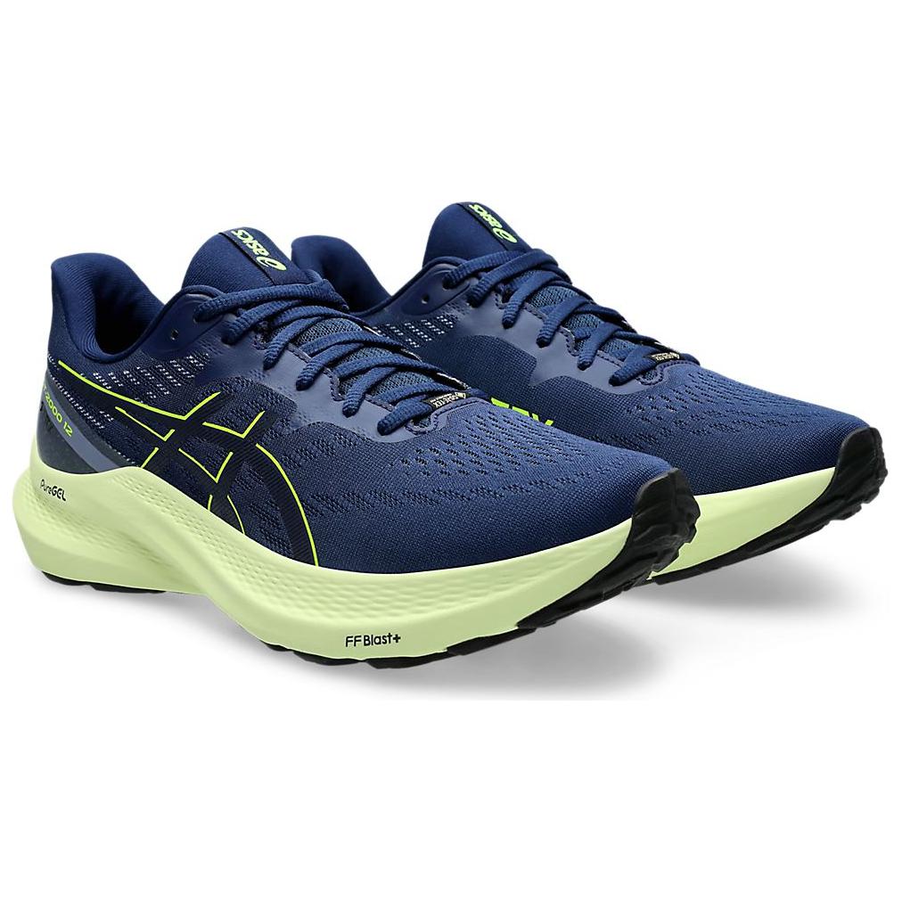 GT 2000 12 Gtx Blue Expanse Safety Yellow Asics, Синий/Зеленый — фото 3