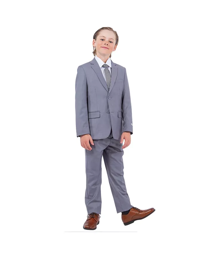 

Костюм для мальчиков Big Boys Mid Grey 5 PC Stacy Adams, серый