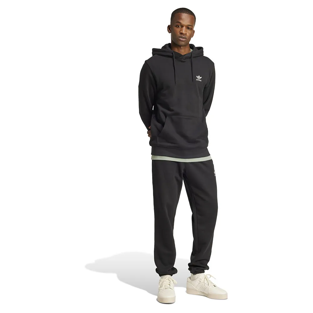 Худи adidas Originals Trefoil Essentials French Terry, черный — фото 4