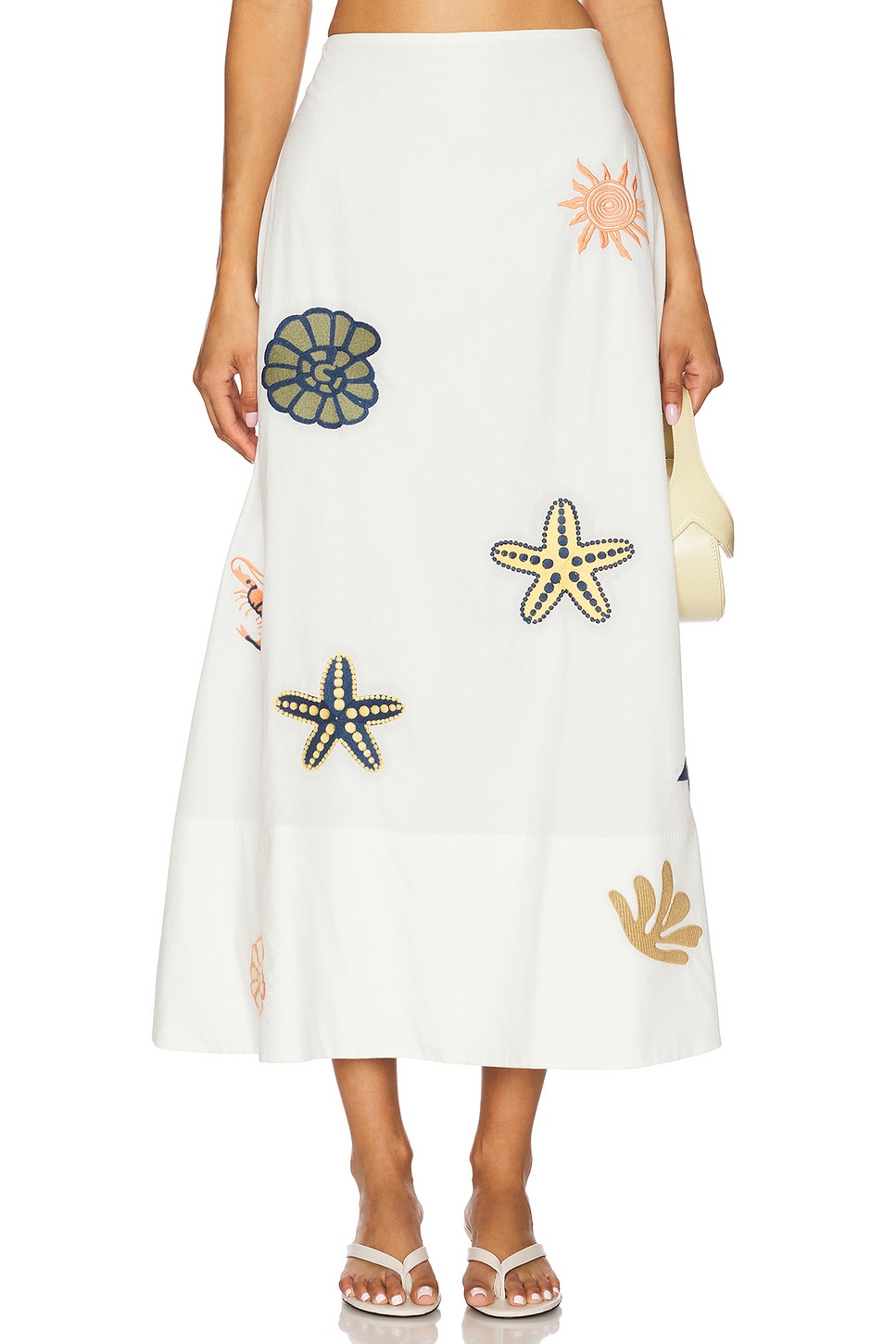 

Юбка длины до щиколотки Eden от Cleobella, ivory mult
