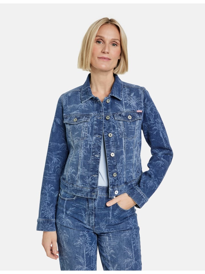 

Джинсовая куртка Gerry Weber Jeans + Gewebe, цвет blau druck