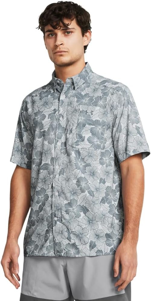 

Мужская футболка с коротким рукавом Under Armour Dockside, (014) Mod Gray/Gravel/Gravel