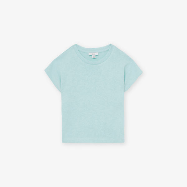

Марах короткий рукав вязаный топ 4-9 лет Reiss, синий