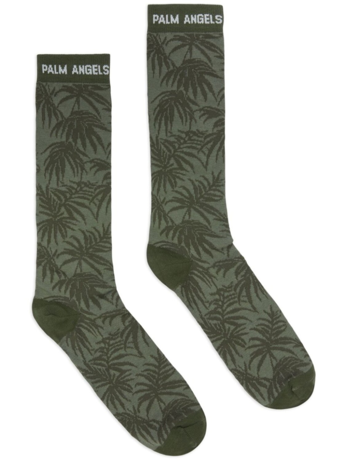 

Palm Angels жаккардовые носки, зеленый