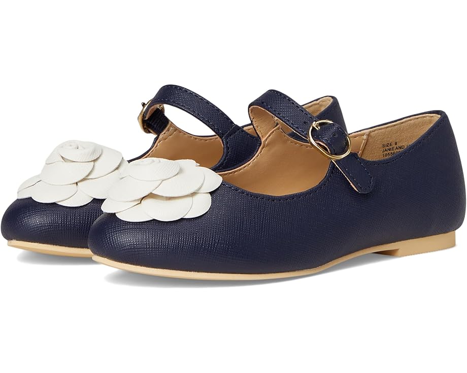 

Детские балетки Janie and Jack Navy Flower, Blue