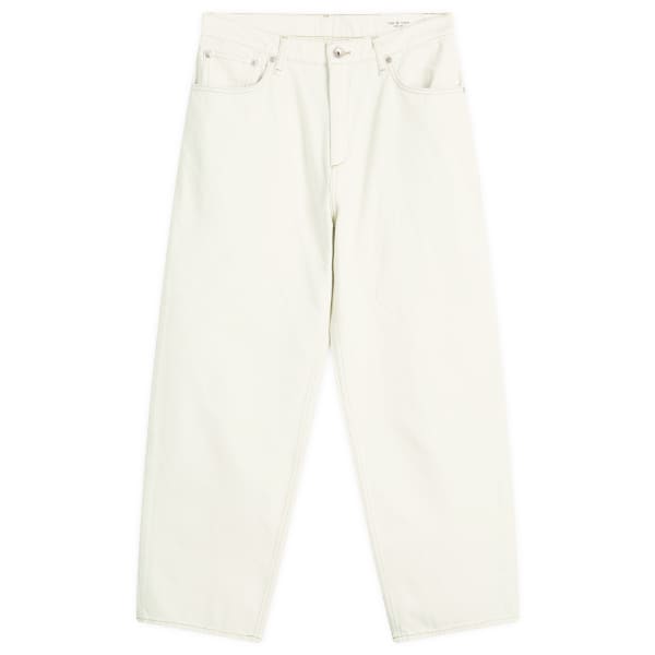 

Мешковатые джинсы из денима Rag & Bone, экрю