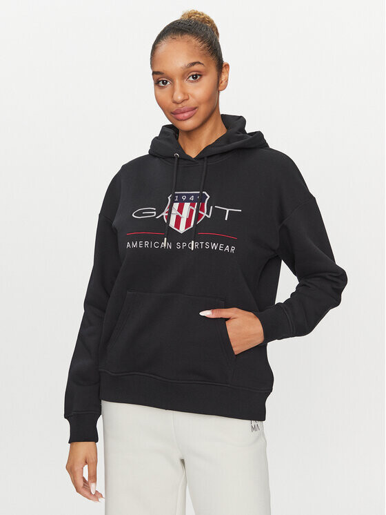 

Толстовка свободного кроя Gant, черный