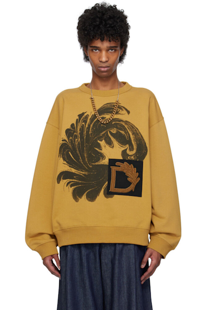 

Толстовка с желтой аппликацией Dries Van Noten