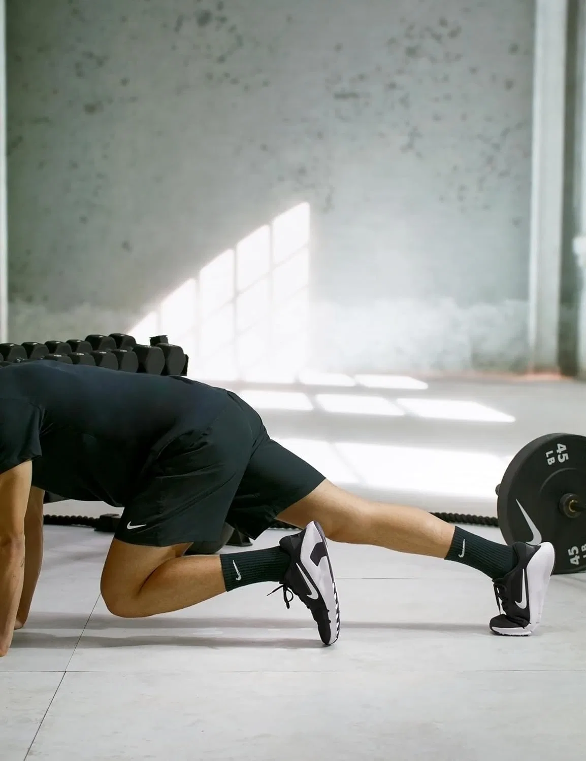Мужские тренировочные кроссовки Nike Flex Train, Black / White / Anthracite — фото 2