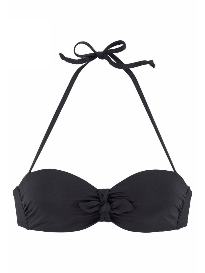 

LASCANA Черный топ от бикини-бандо