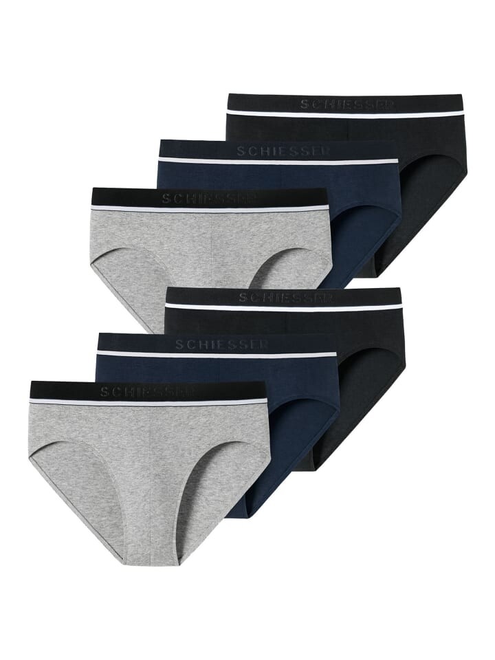 

Трусы Schiesser, цвет schwarz/navy/grau