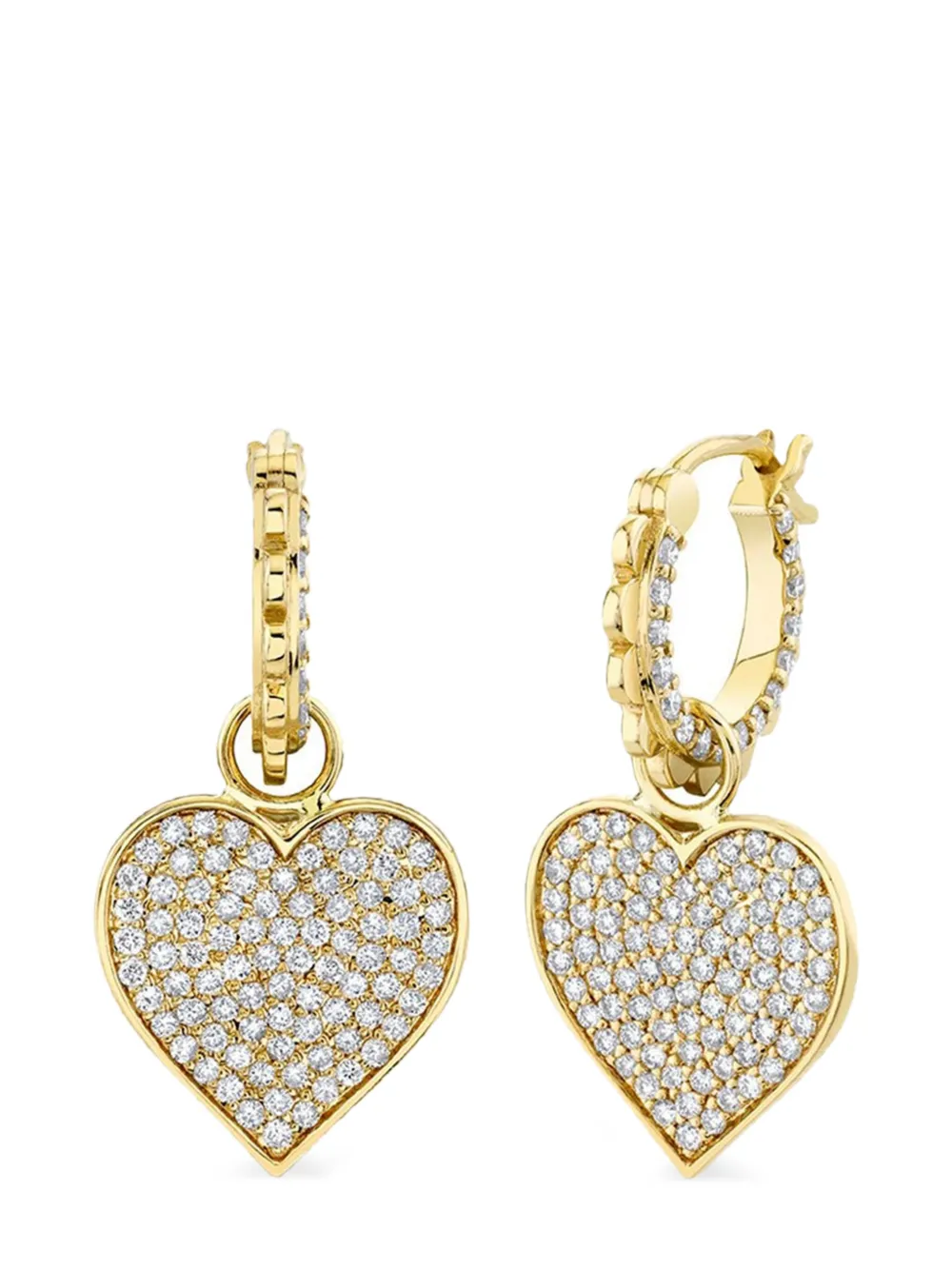 

Серьги Heart из желтого золота с бриллиантами Sydney Evan, золотой