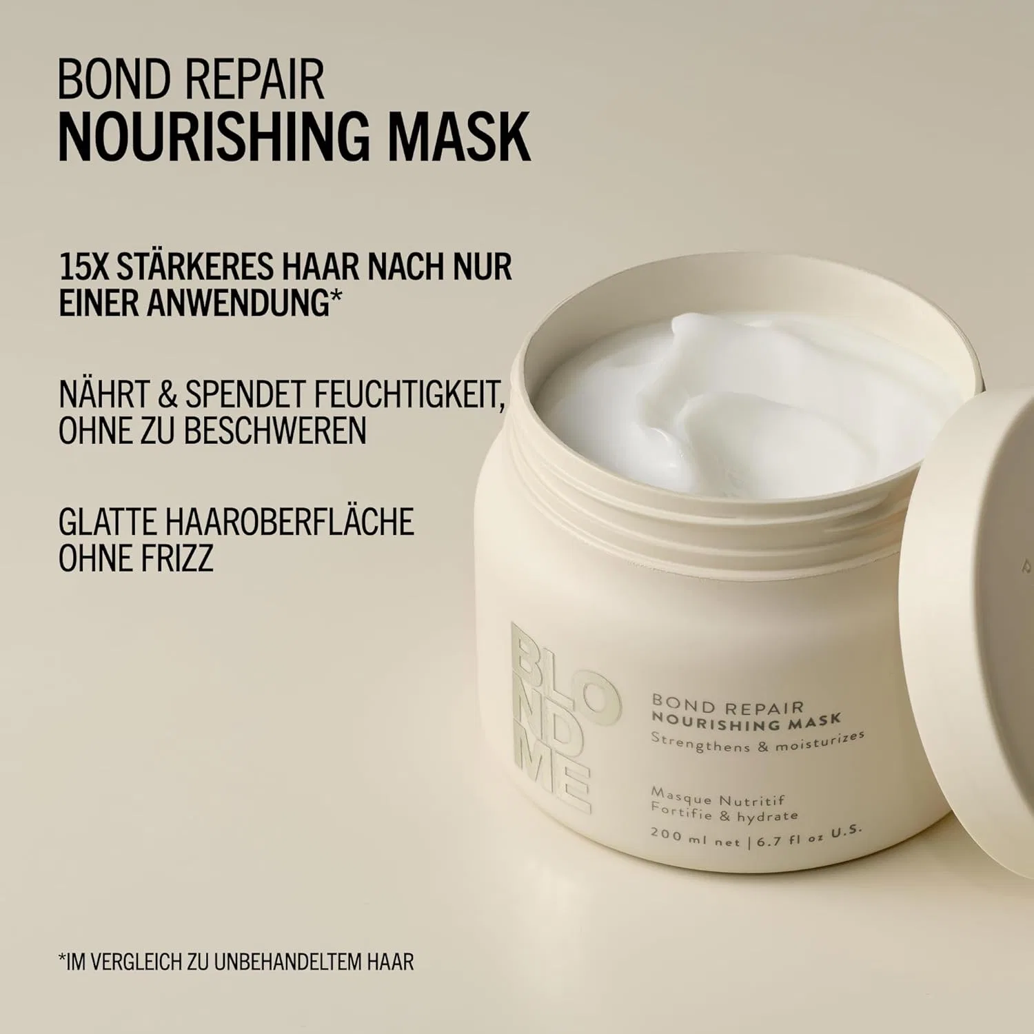 Маска для волос BLONDME Bond Repair Nourishing Mask от Schwarzkopf Professional Blondme — фото 3