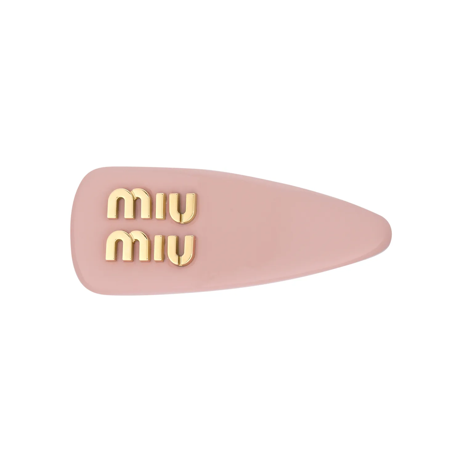 Лаковая заколка для волос MIU MIU, Snow Pink — фото 3