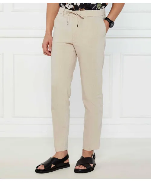 

Льняные брюки c-kane-rds Regular fit Boss, бежевый