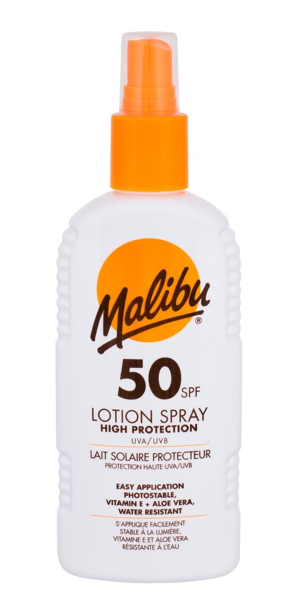 

Malibu Lotion Spray SPF50 Prep