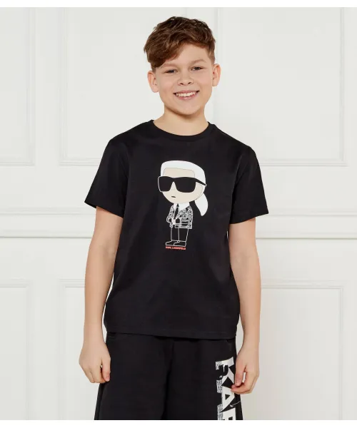 

Футболка Regular fit Karl Lagerfeld Kids, черный