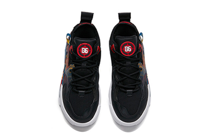 Кроссовки Anta kids Kids Lifestyle Shoes GS Low-top Black/University Red — фото 4