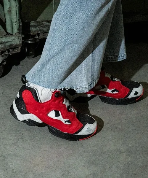 Кроссовки высокие с технологией Pump Reebok Instapump Fury 95 серые
