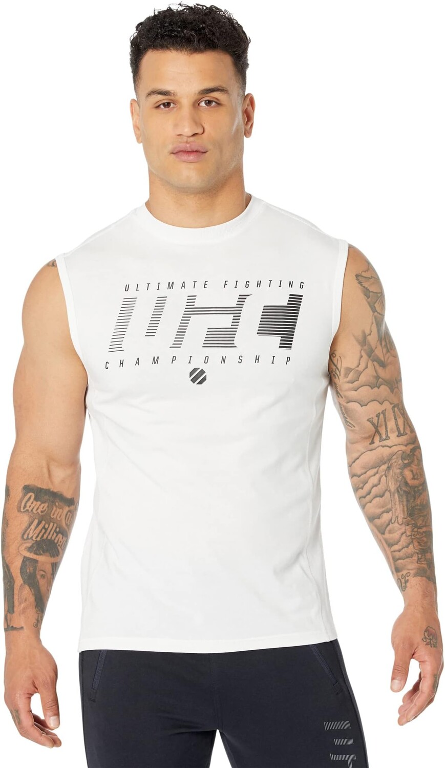 

Футболка без рукавов с круглым вырезом Ultimate Fighting UFC, белый