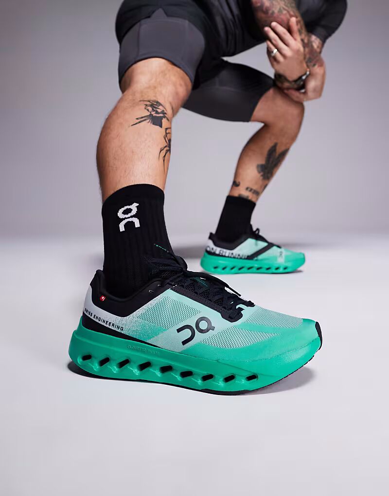 

ON Cloudsurfer Next беговые кроссовки зеленого цвета On Running