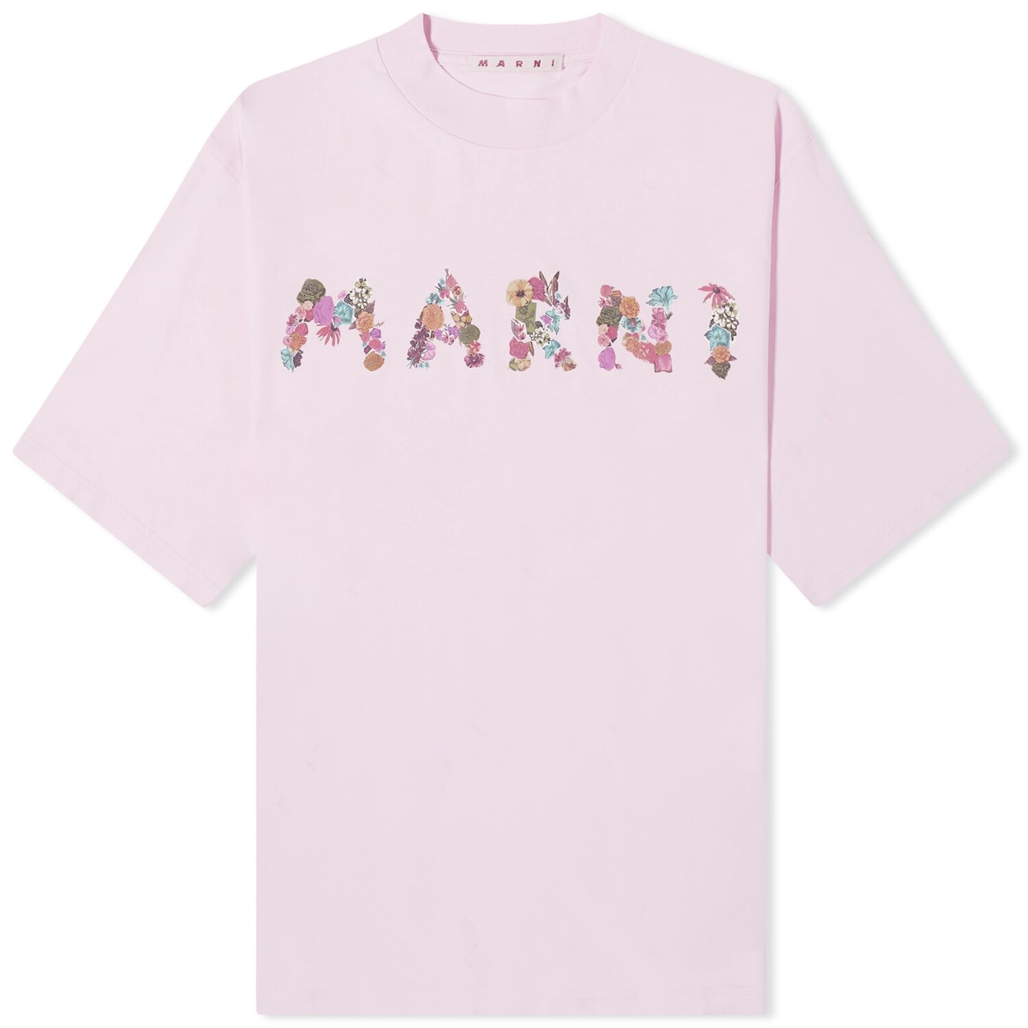 

Футболка Marni Boquet Logo T-Shirt, цвет Magnolia