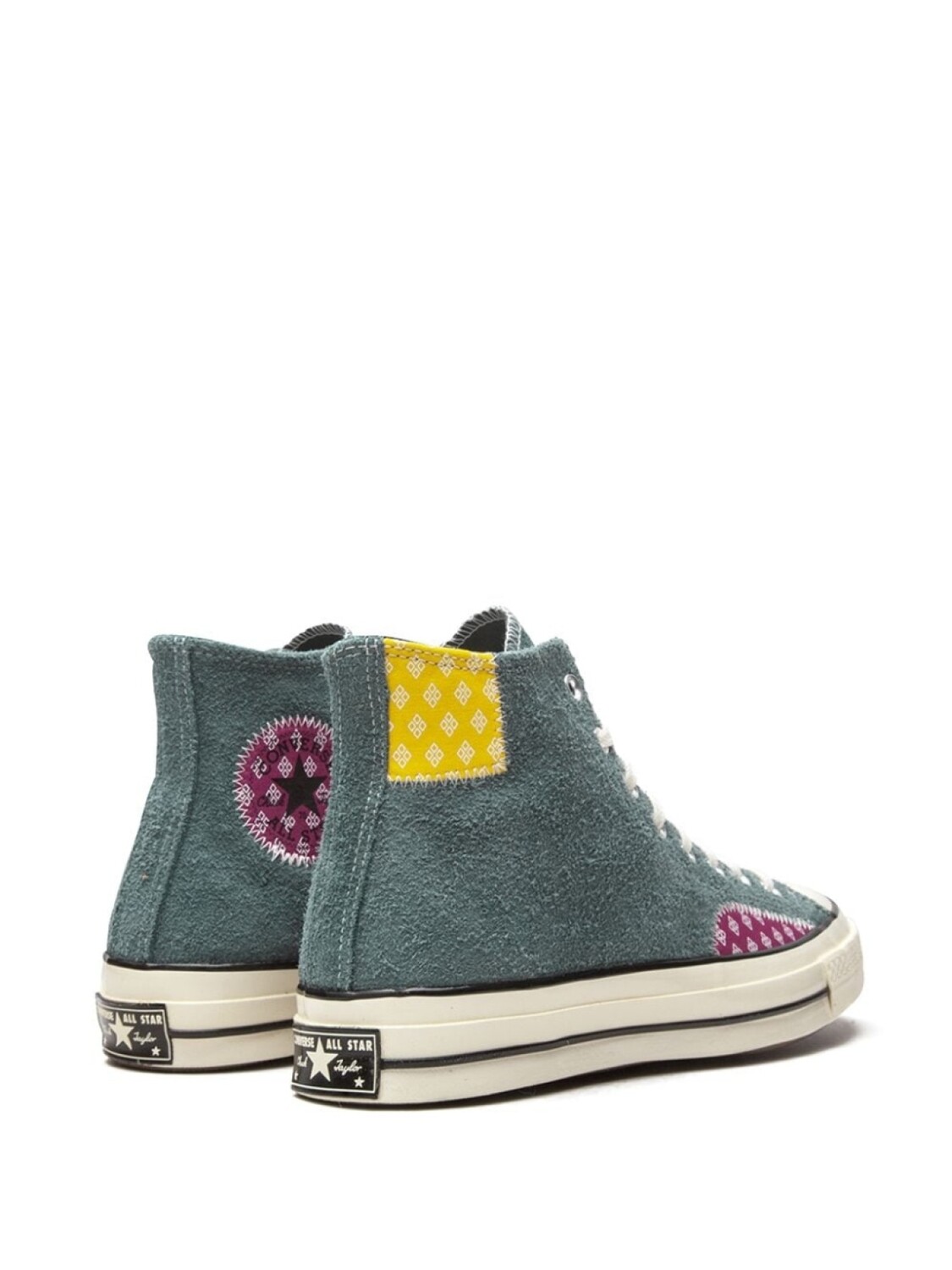 Высокие кеды Chuck 70 с эффектом потертости Converse, зеленый — фото 3