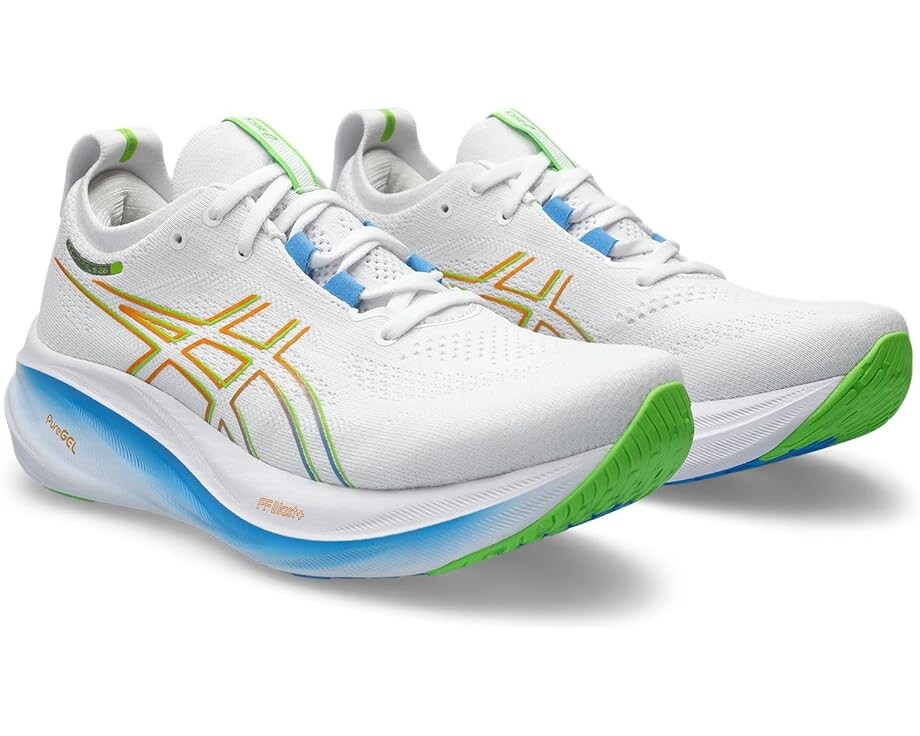 

Кроссовки ASICS GEL-Nimbus 26, цвет White/Waterscape