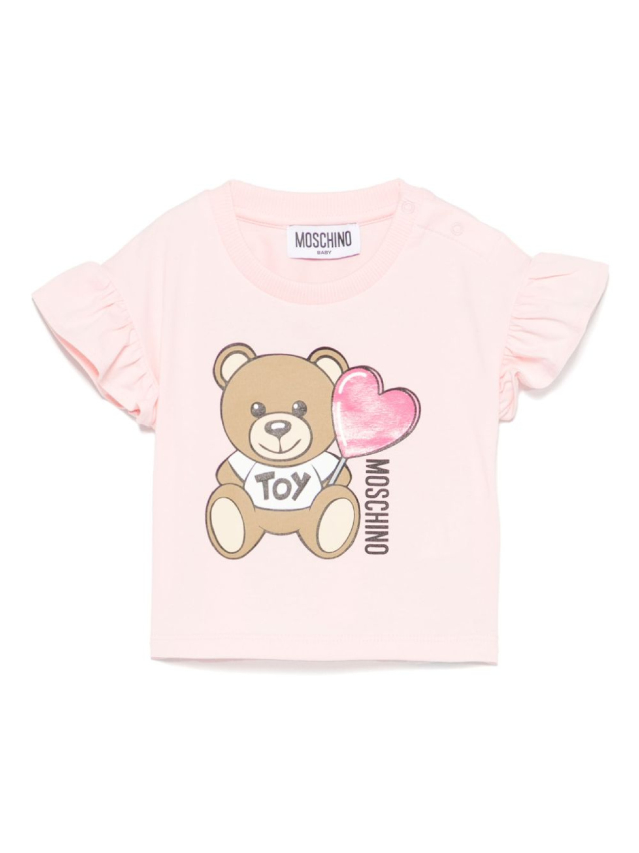 

Футболка Teddy Bear Moschino Kids, розовый