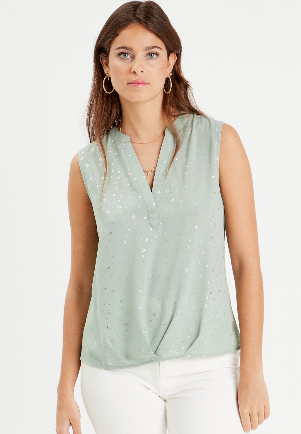 

Топ ÄRMELLOSE - Blouse Cache Cache, оливковый
