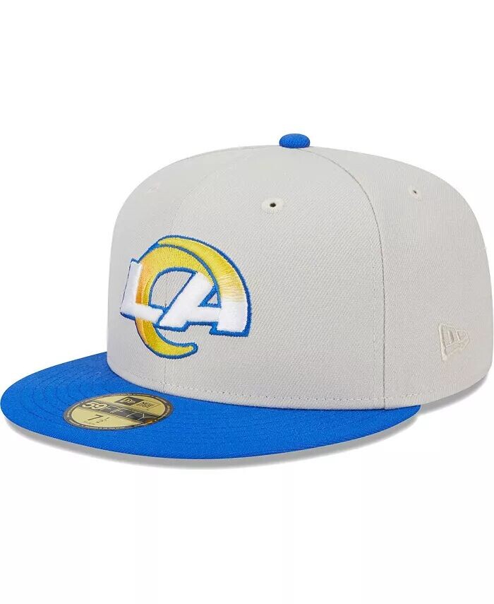

Мужская шляпа цвета хаки с нашивкой чемпионов Royal Los Angeles Rams Super Bowl 59FIFTY New Era