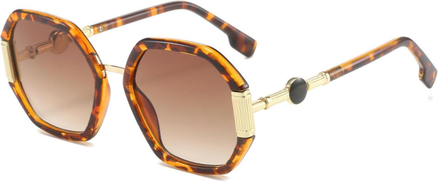 

Модные солнцезащитные очки большого размера с многоугольной оправой для женщин и мужчин, в стиле ретро, ​​с градиентным переходом цвета океана, для активного отдыха, вождения и защиты от УФ-излучения UV400 TVTBBVV, C4